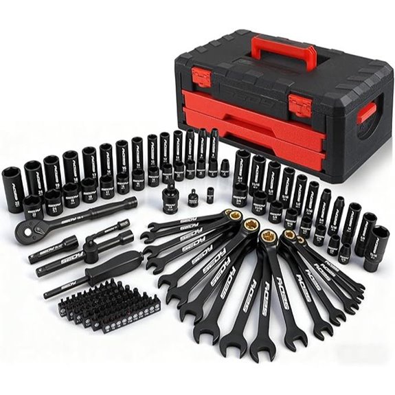 Premium 132-Piece Mechanics Tool Set with Storage