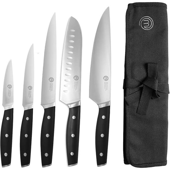 MasterChef Knife Set with Bag and 5 Professional Knives