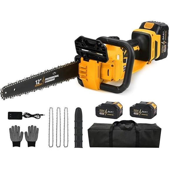 12 Cordless Electric Chainsaw with Batteries