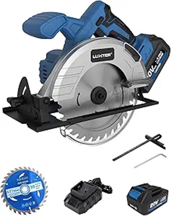 LUXTER Cordless Circular Saw with 6.5-Inch Blade