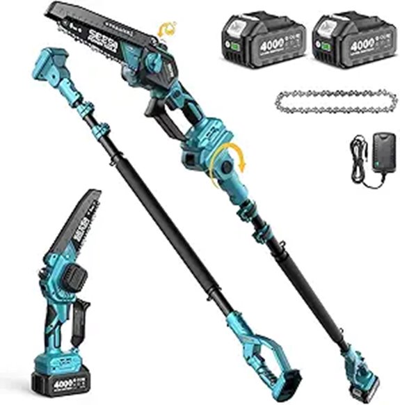SEESII 2-in-1 Cordless Pole & Handheld Chainsaw