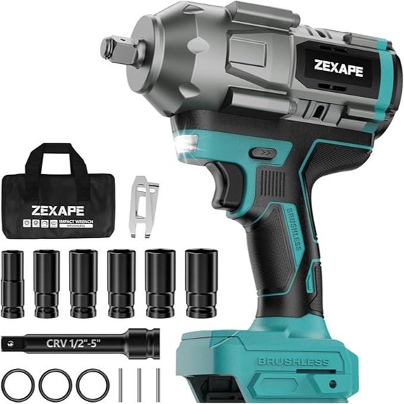 Cordless Impact Wrench 1/2 inch for Makita 18V