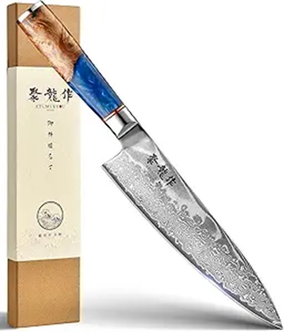 Damascus 8-Inch Chef Knife with VG10 Steel