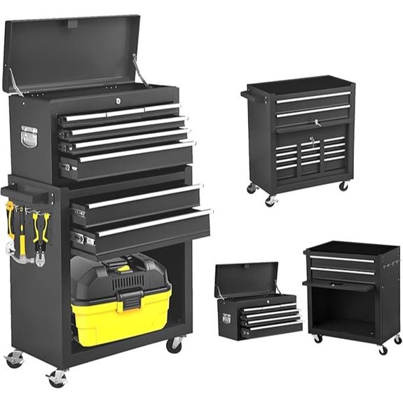 Rolling 8-Drawer Tool Chest with Wheels