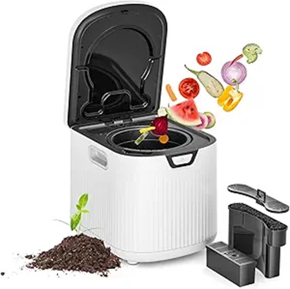 Electric Indoor Compost Bin with Auto-Clean Function
