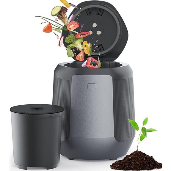 Electric Kitchen Compost Bin with Charcoal Filter