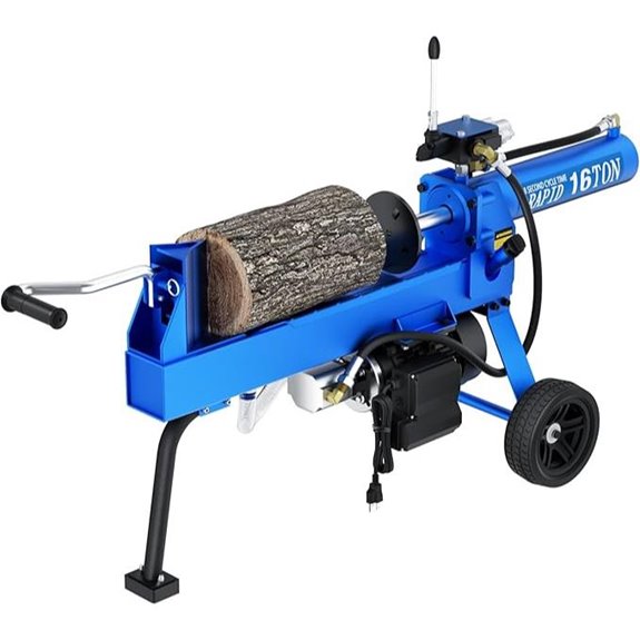 16 Ton Electric Log Splitter with Hydraulic Pump