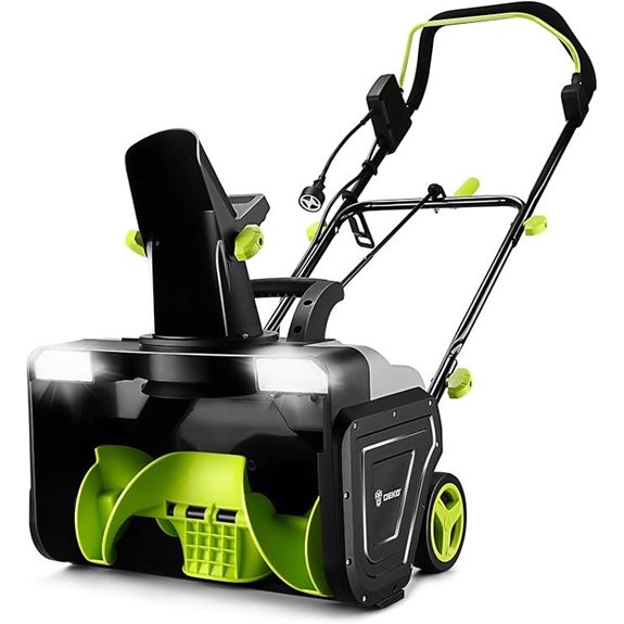 Electric Snow Blower with LED Lights and 20-Inch Blade