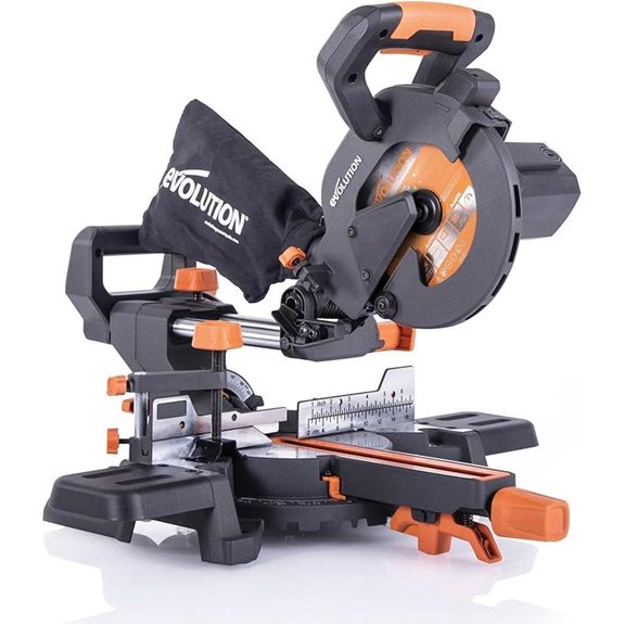 Evolution R185SMS+ Sliding Miter Saw with Blade