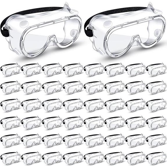 Macarrie 50 Pcs Anti-Fog Safety Goggles