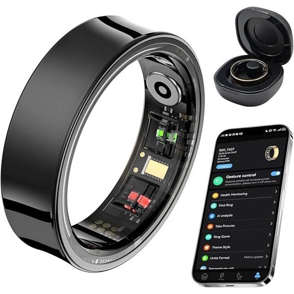 Smart Fitness Ring with Heart Rate and Sleep Monitoring