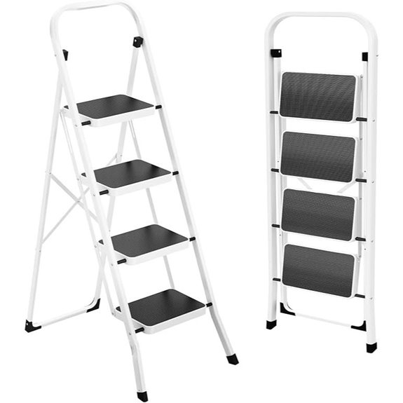 HBTower Folding Step Stool with Anti-Slip Pedal