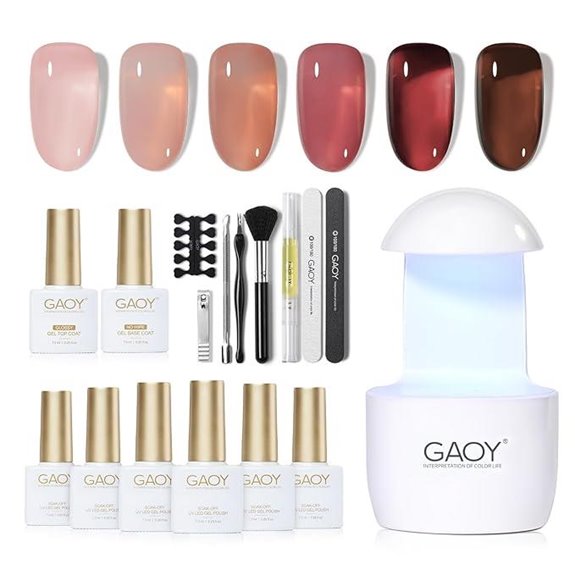 GAOY Gel Nail Polish Kit with UV Light