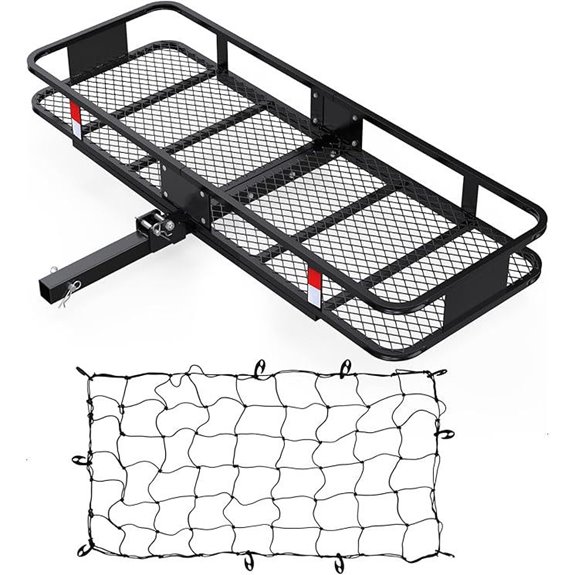 FORWODE 60x24x6 Hitch Carrier with Cargo Net