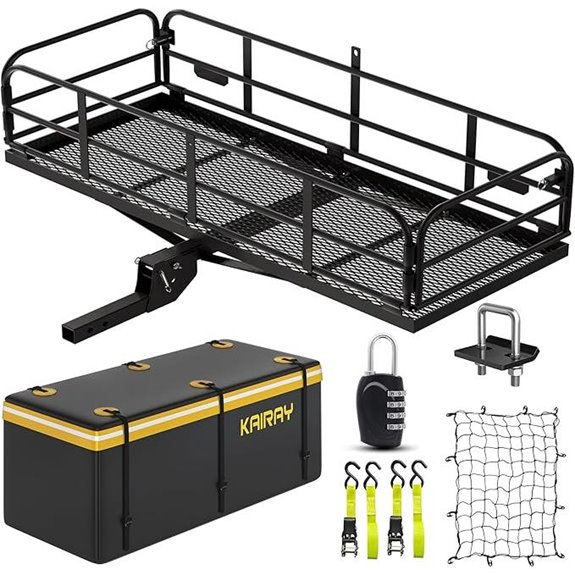 KAIRAY Heavy Duty Hitch Cargo Carrier with Lock