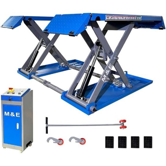 7700lbs Mid-Rise Pneumatic Car Lift