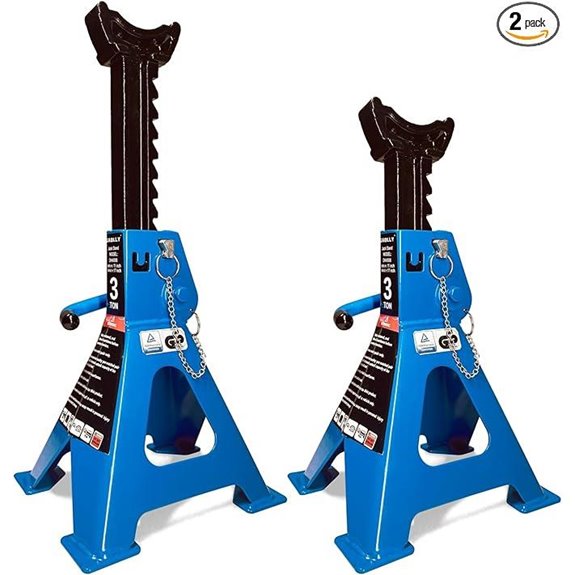 3 Ton Car Jack Stands with Double Lock 2 Pack