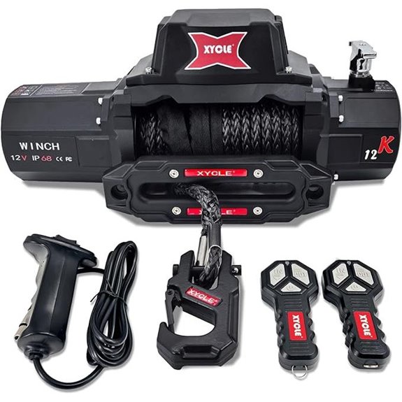 12000lbs 12V Waterproof Off-Road Winch with Remote