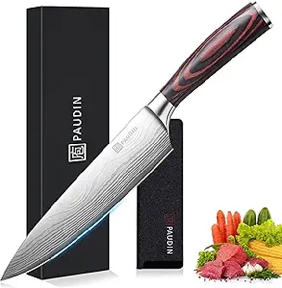 PAUDIN 8-Inch High Carbon Chef Knife
