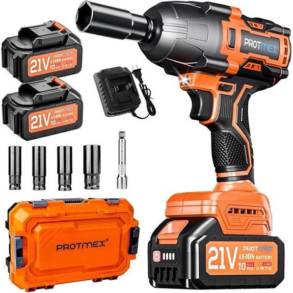 Cordless Impact Wrench 900Ft-lbs Brushless 21V