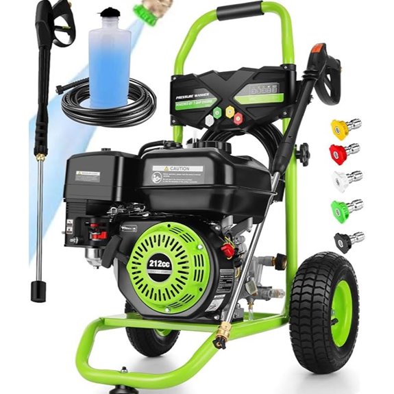 4200PSI Gas Pressure Washer with Nozzles and Hose