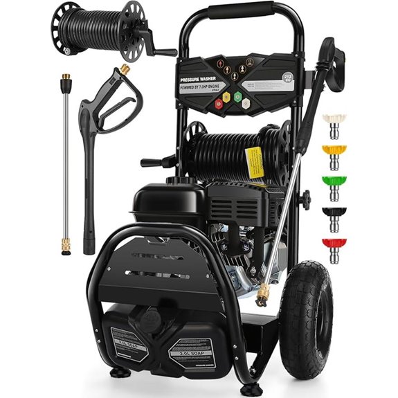 4200PSI Gas Pressure Washer with Nozzles and Hose