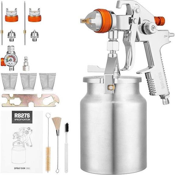 REFINE HVLP Spray Gun with Nozzle Sets