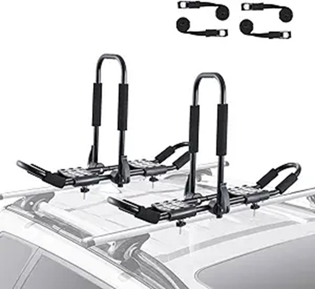 VEVOR Kayak Roof Rack Pair with Tie-Down Straps