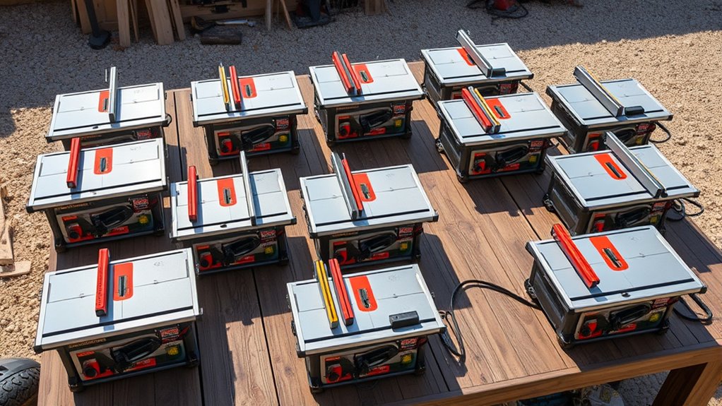 key portable table saw factors