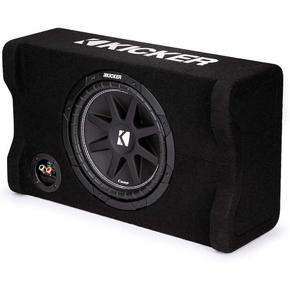 KICKER 48CDF104 Comp 10 Subwoofer in Down Firing Enclosure 4-Ohm