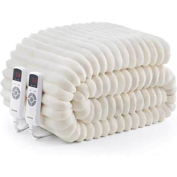 Hansleep King Size Heated Electric Blanket with Timer