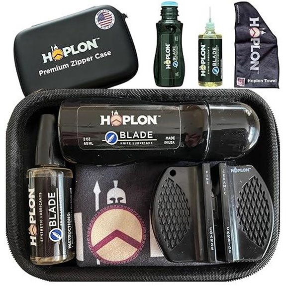 HOPLON Blade Knife Care Kit with Oil & Sharpener