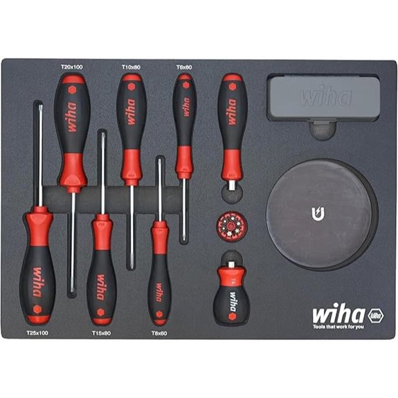 Wiha 91851 45 Piece Knife Maintenance Magnetic Workstation Tray Set