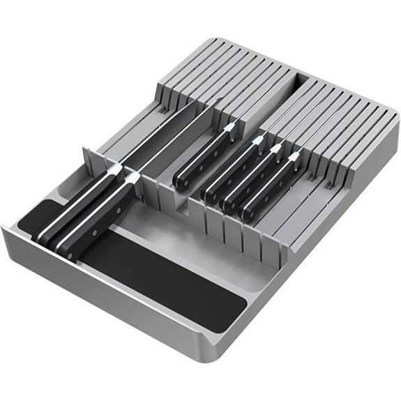 NIUXX In-Drawer Knife Organizer with 20 Slots