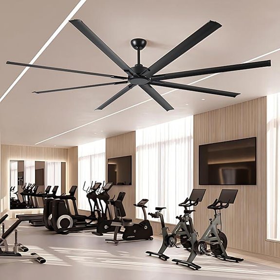 96-inch HVLS Industrial Ceiling Fan with Remote
