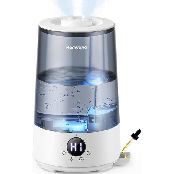 Homvana Cool Mist Humidifier for Large Rooms