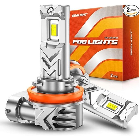 SEALIGHT H11/H16/H8 LED Fog Light Bulbs (2 Pack)