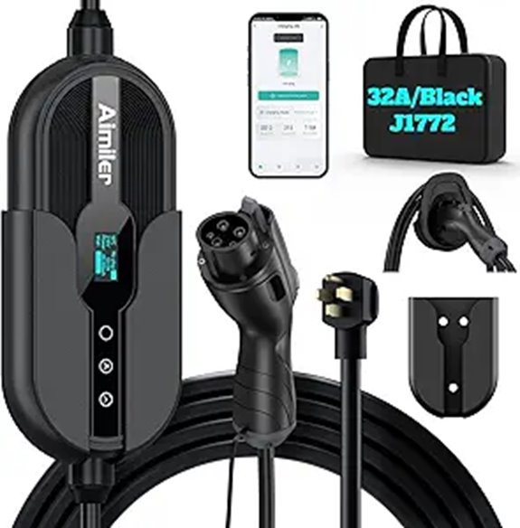 Level 2 EV Charger with Wi-Fi 25ft Cable
