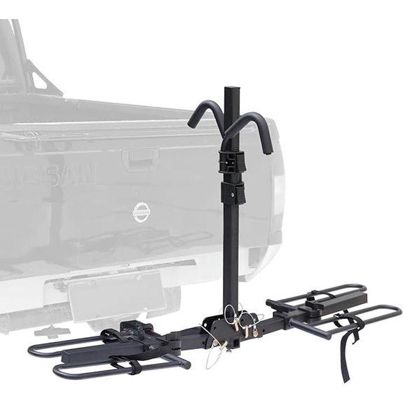 Young Foldable Hitch Bike Rack 80 lbs Capacity
