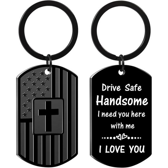 Valentine's Day Gifts for Men Drive Safe Keychain