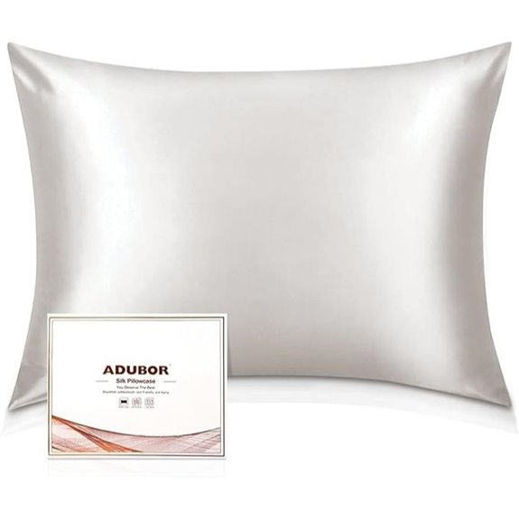 Adubor 100% Mulberry Silk Pillowcase 20x26-inch