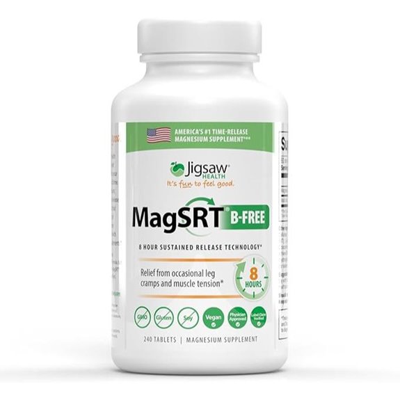 Jigsaw Health MagSRT Organic Magnesium Supplement (240 Tablets)