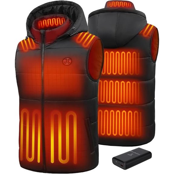 Men Heated Vest with 16000mAh Battery