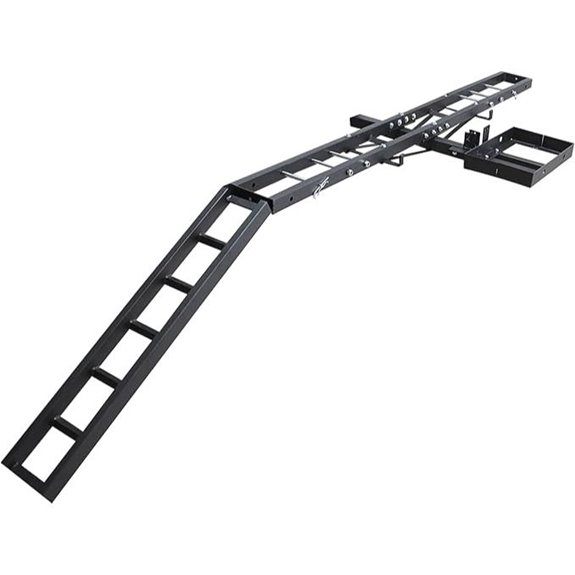 Rockland Motorcycle Hitch Carrier with Ramp and Gas Holder