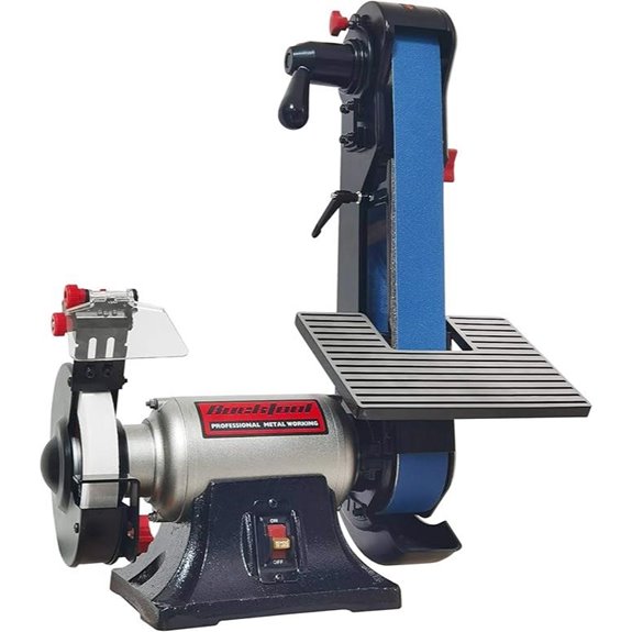 Bucktool Combo Belt Sander & Bench Grinder with Knife Sharpener