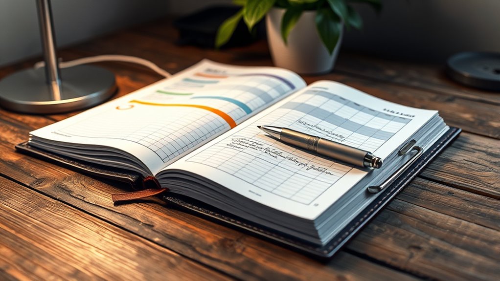 planner layout and features