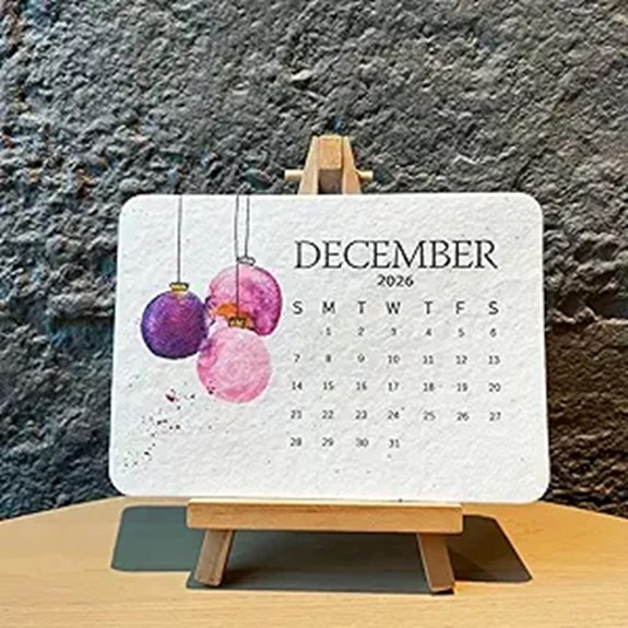 Eco-Friendly Plantable Love Seed Calendar 2026