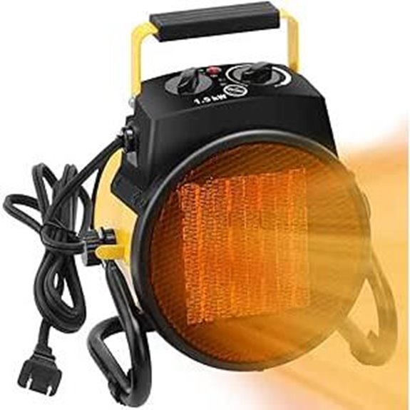 Portable Electric Patio and Garage Heater 1500W