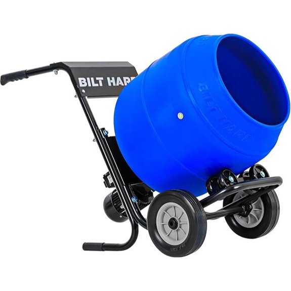 BILT HARD Portable Electric Cement Mixer 4 Cu.Ft