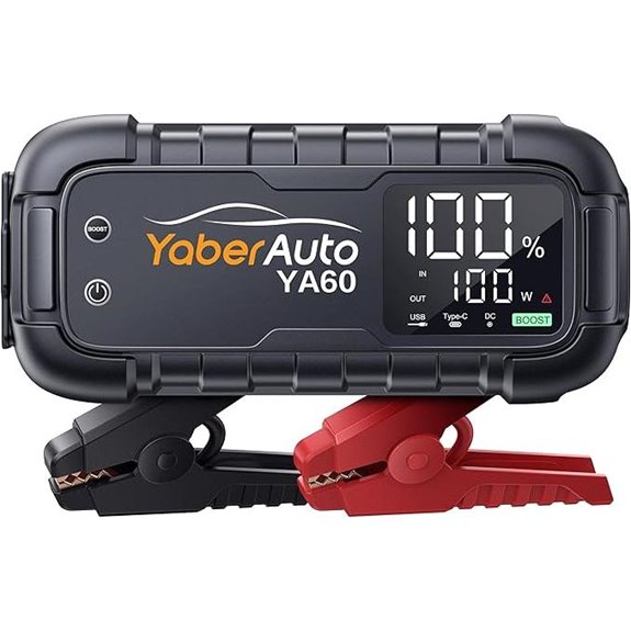 YaberAuto 8000A Jump Starter with Fast Charging